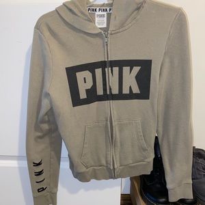Army green Victoria’s Secret zip up